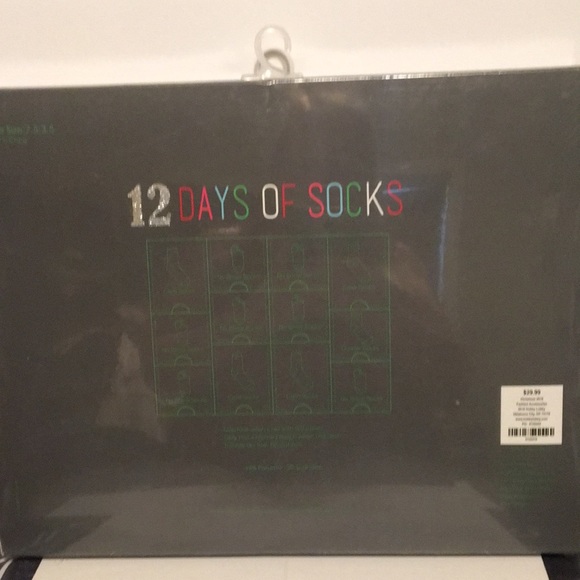 Hobby lobby 12 days of socks NWT Womens shoe size 7.5 -3.5 - Picture 2 of 5